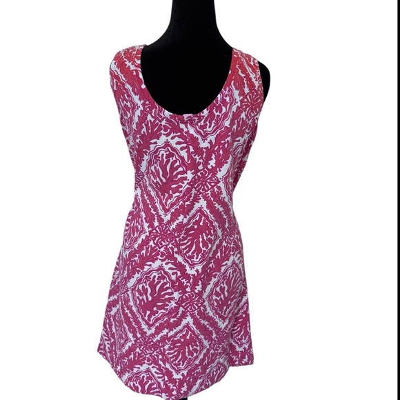 Lilly Pulitzer Pink and White Patterned Dress - Picture 2 of 7